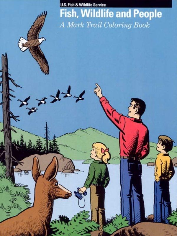 Fish and Wildlife People Mark Trail Coloring Book