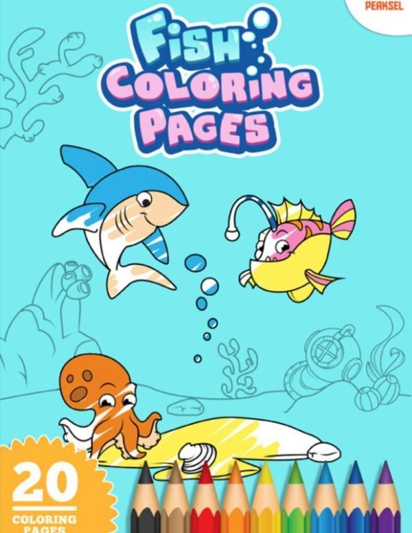 Fish Coloring Book For Kids