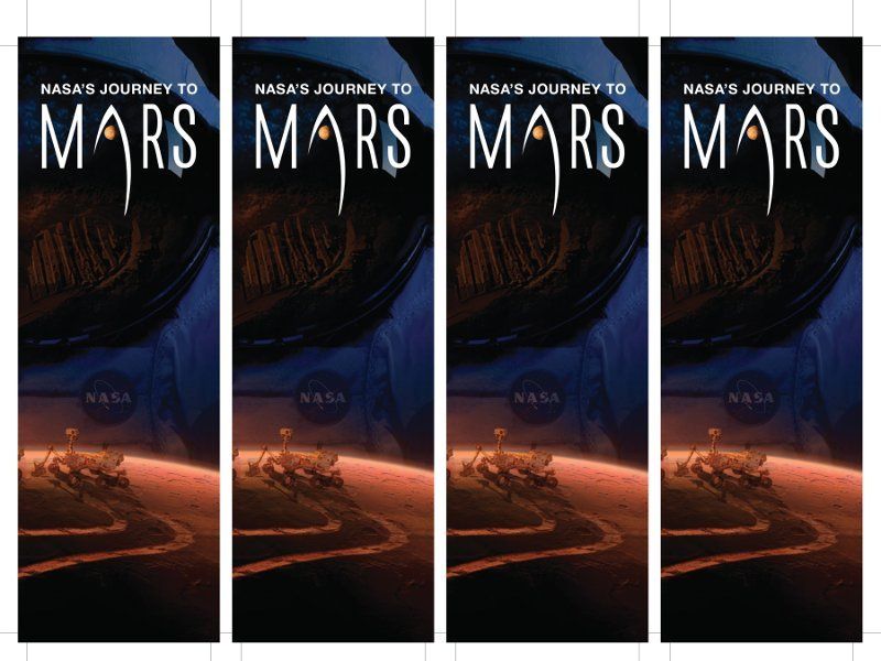 Mars Astronaut Bookmark