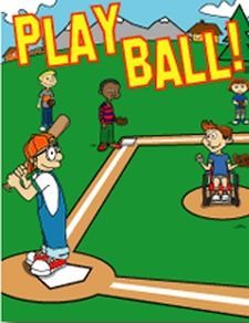 Play Ball coloring book cover